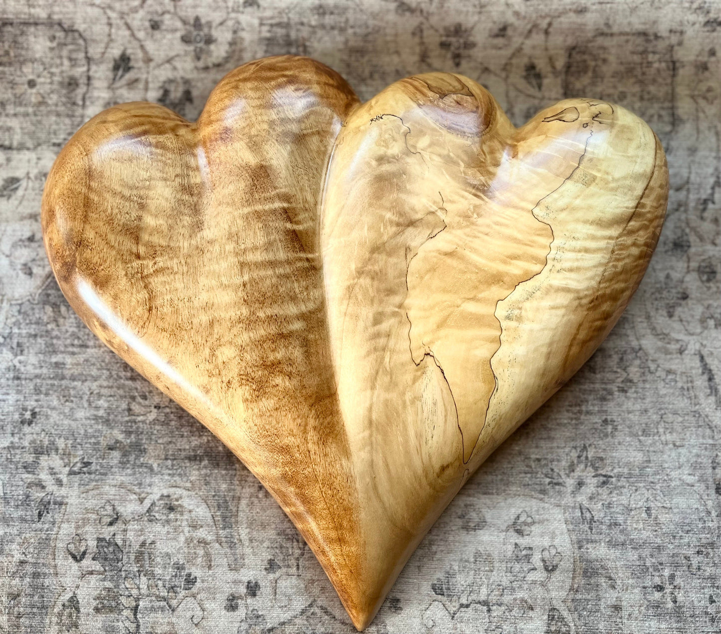 Then Two Shall Become One Sculpted Wooden Heart Wooden Sculptures Sculpted Art Art Sculptures Anniversary Gift Wedding Gift Unique Gift