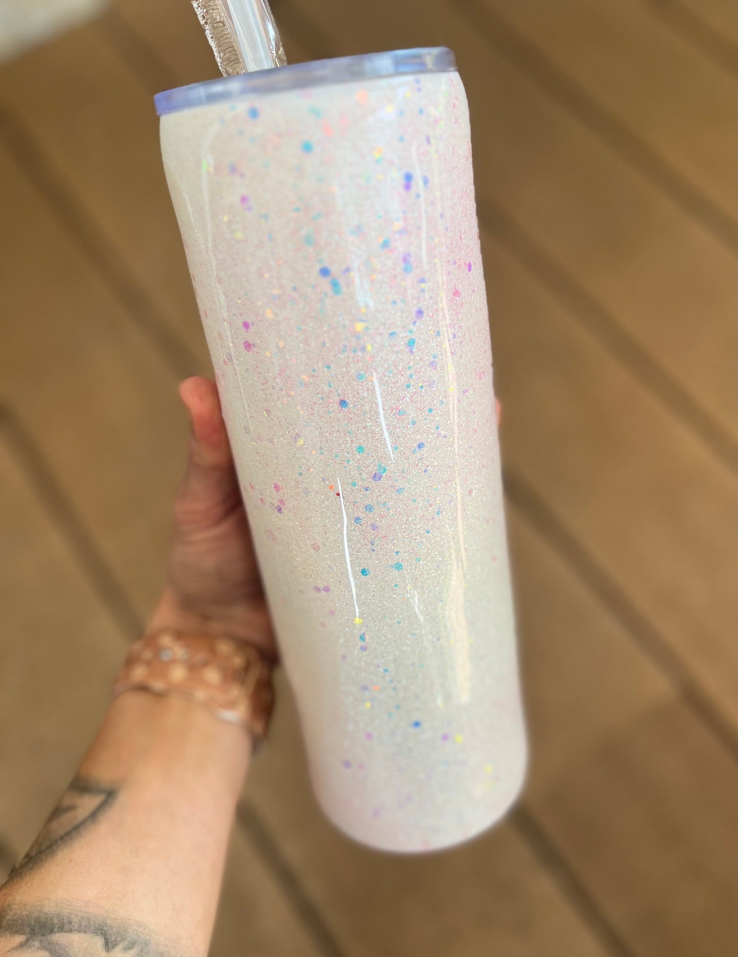 30 oz. Salty Tumbler Beach Tumbler Epoxy Tumbler Waves tumbler Pink glitter white glitter