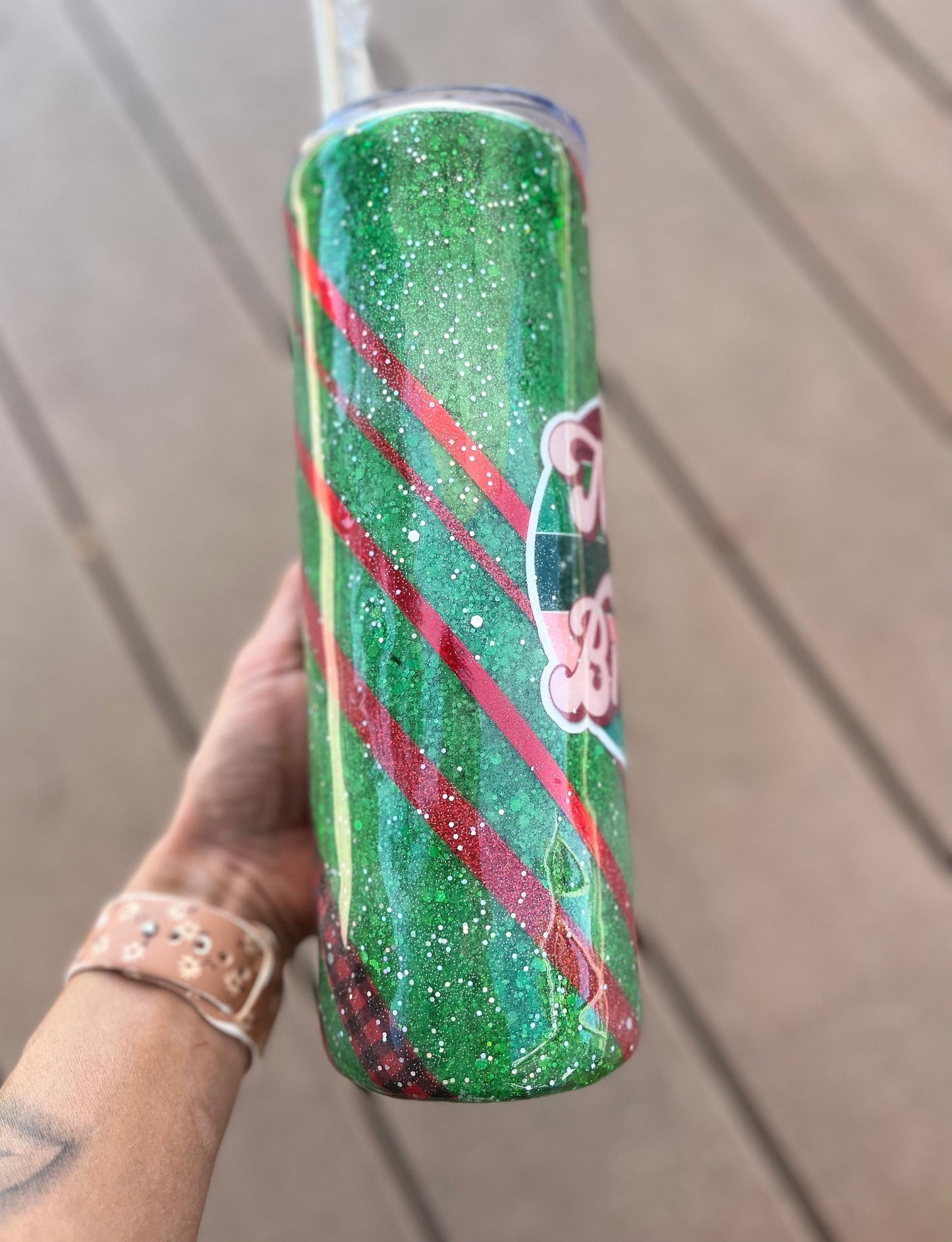 Merry and Bright Christmas Tumbler Epoxy Tumbler Christmas Gifts Christmas Coffee Cup Coffee Gifts Christmas Decor Merry Christmas Tumbler