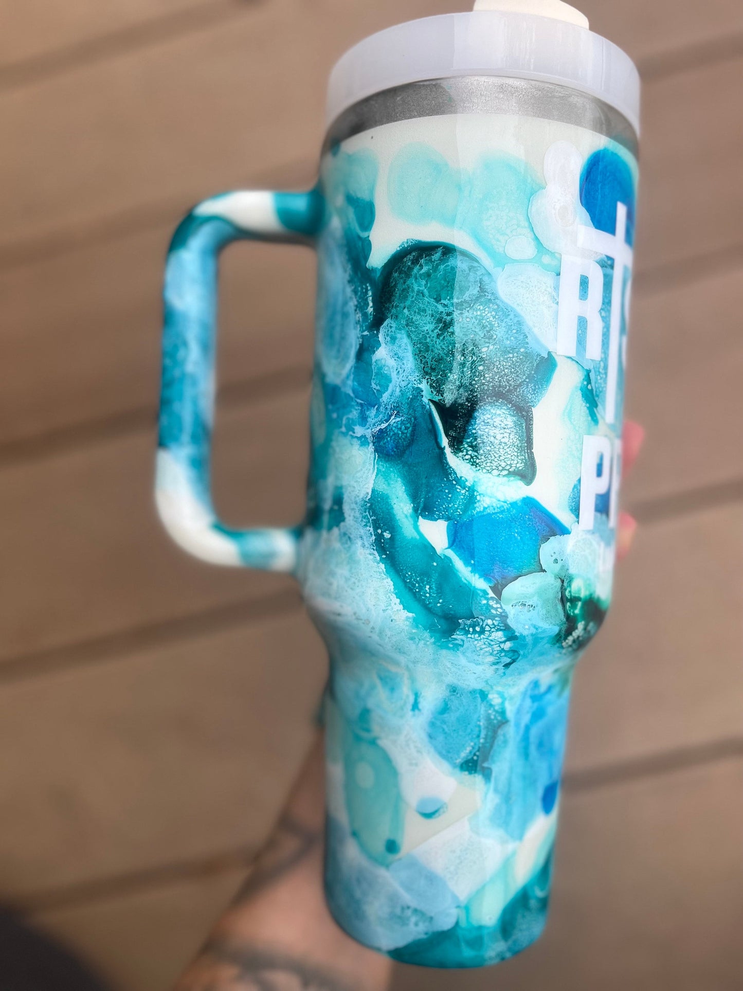 Rise Up And Pray 40oz Tumbler With Handle Tumbler 40oz Epoxy Tumblers Scripture Gifts Christian Gifts Bible Verse Cups Cup with Handle
