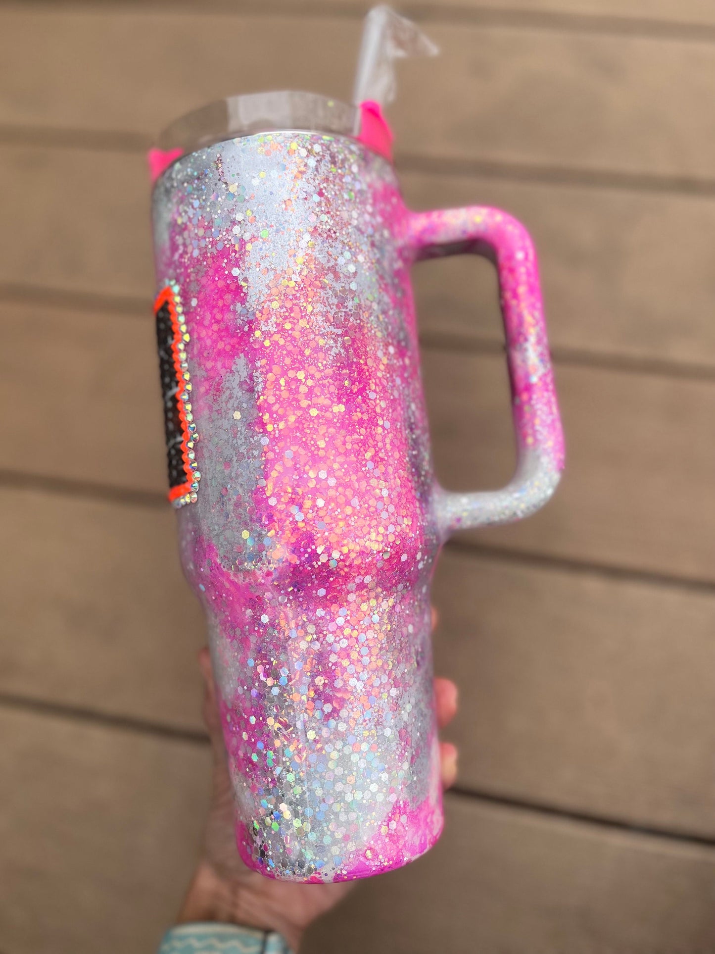 Grandma rhinestone Tumbler rhinestones glass rhinestones Tumbler with Handle cup with handle mamaws house Pink Glitter Tumbler With Handle