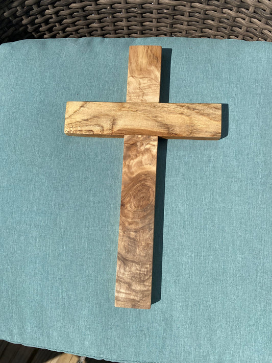 Rustic cross Baptism gift wedding gift anniversary gift wooden cross art wooden art sculpture