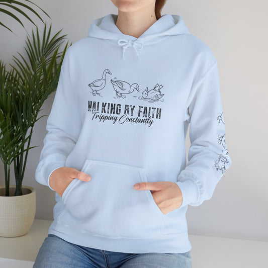 Copy of Faith Walking Hoodie — "Walking by Faith, Praying Constantly" Christian Pullover