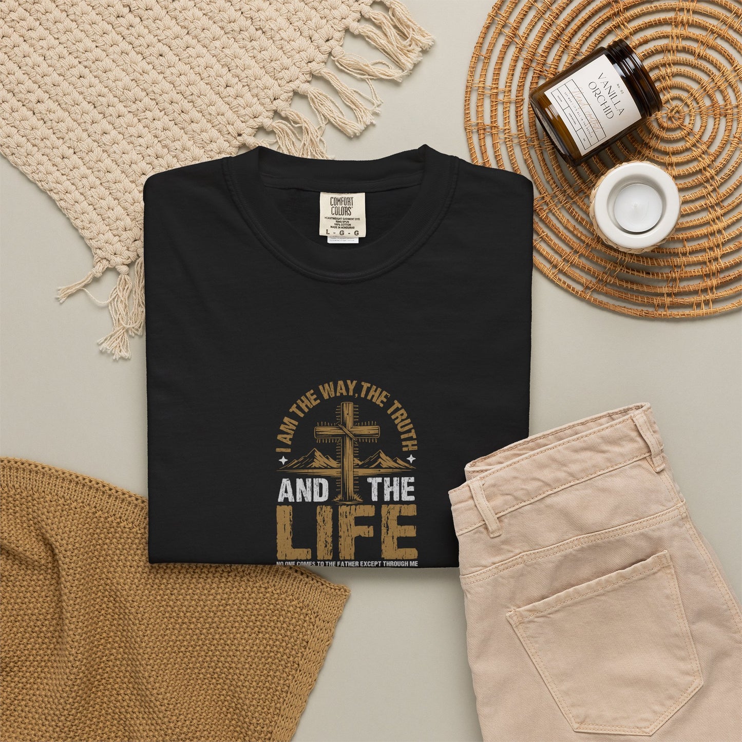 The Way The Truth And The Life T-Shirt — Christian Cross Faith Graphic Tee