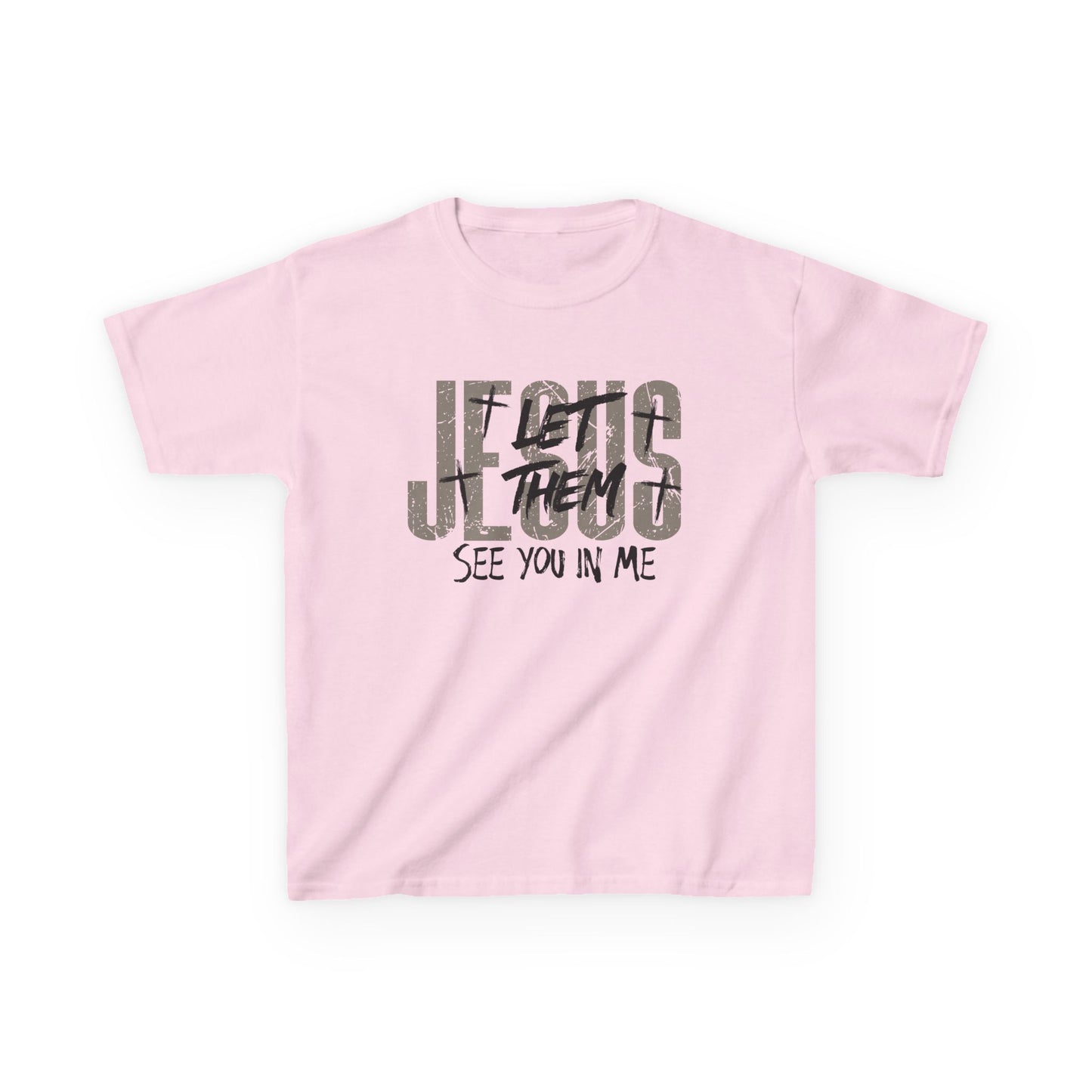 Kids Tee — Jesus Sees You In Me Christian Graphic Shirt