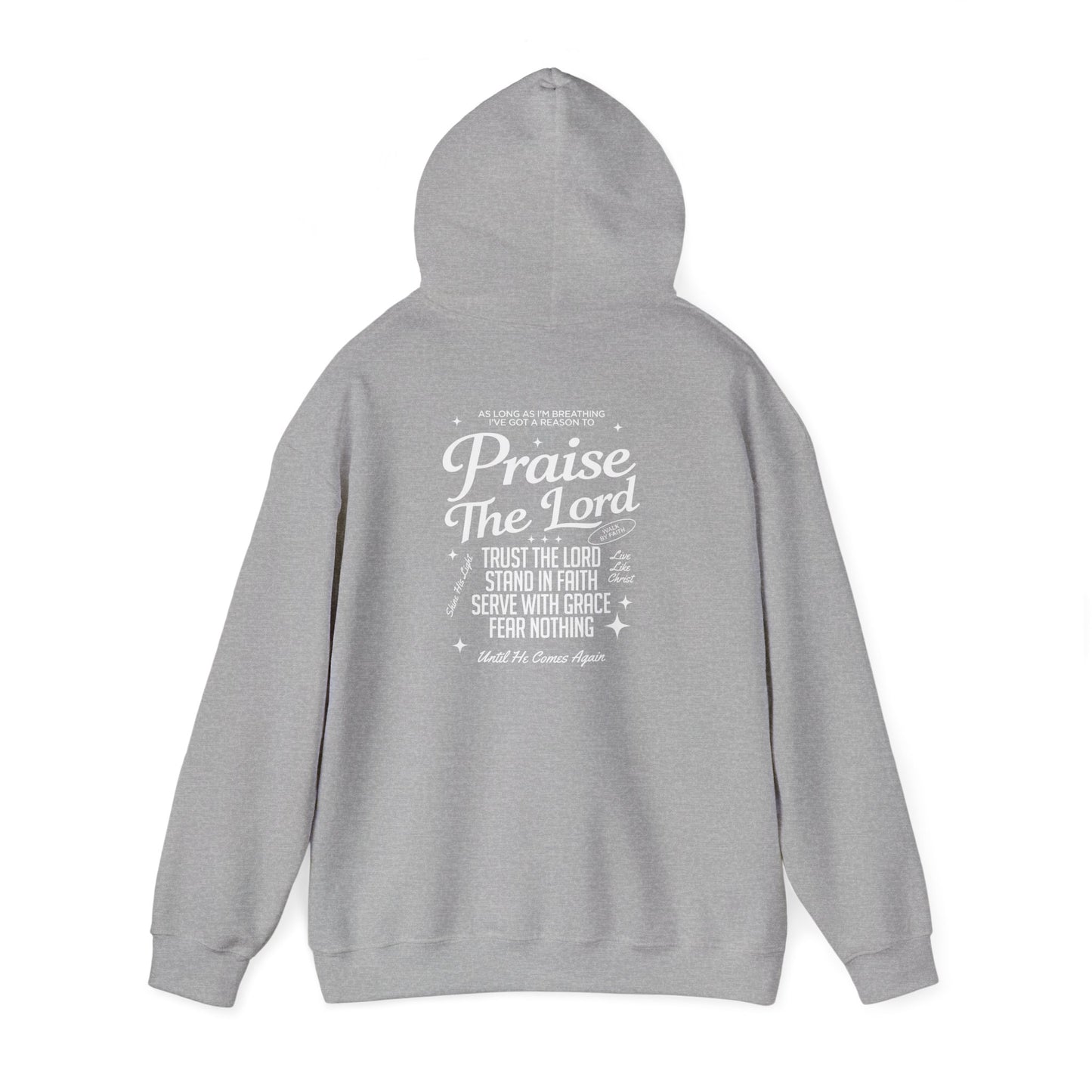 Praise the Lord Hoodie — Unisex Front & Back Christian Sweatshirt