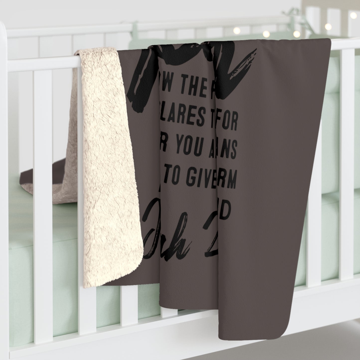 Sherpa Blanket — "God Has a Plan" Inspirational Scripture Throw (Jeremiah 29:11)
