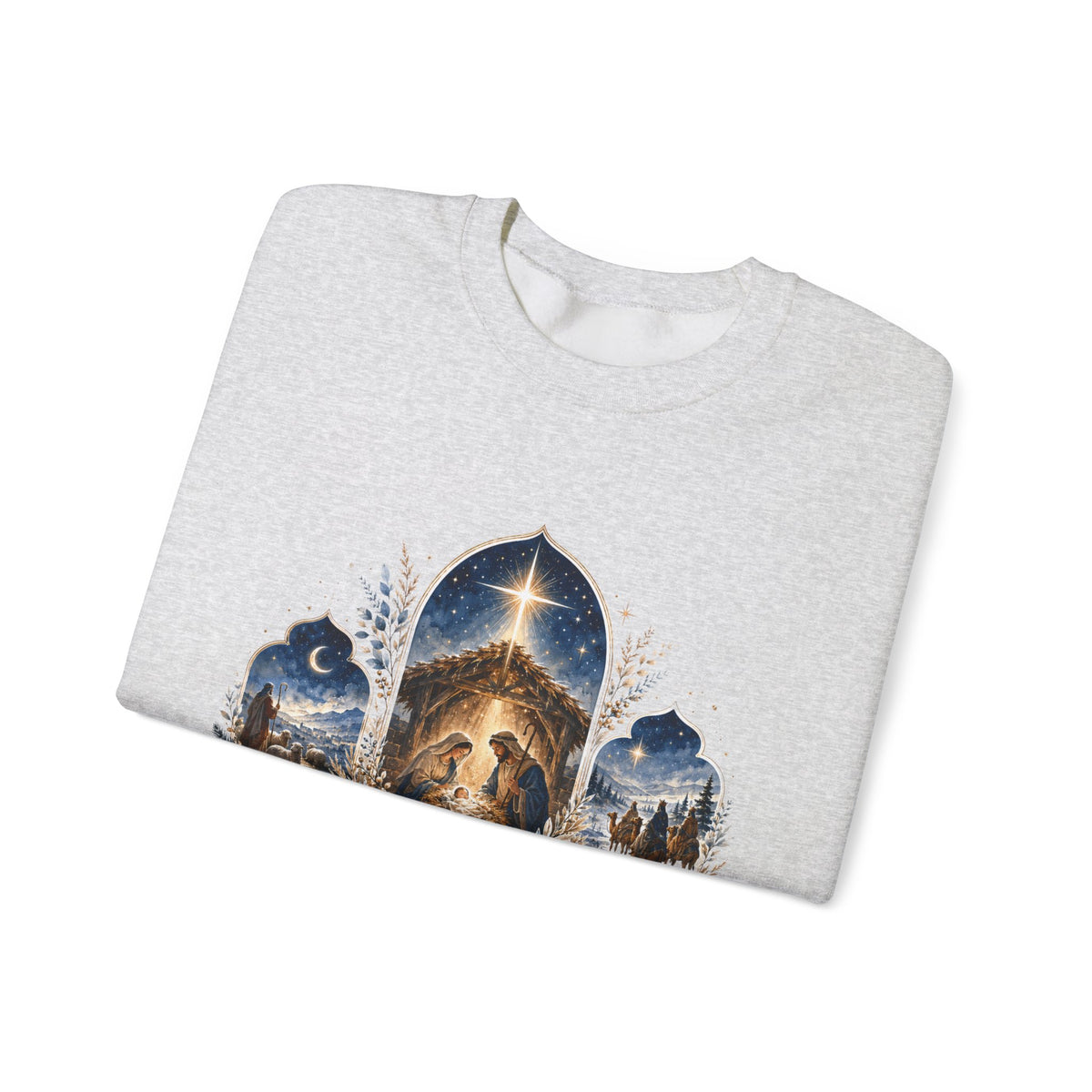 Stillness Holds Inspirational Lion Christian Crewneck Sweatshirt