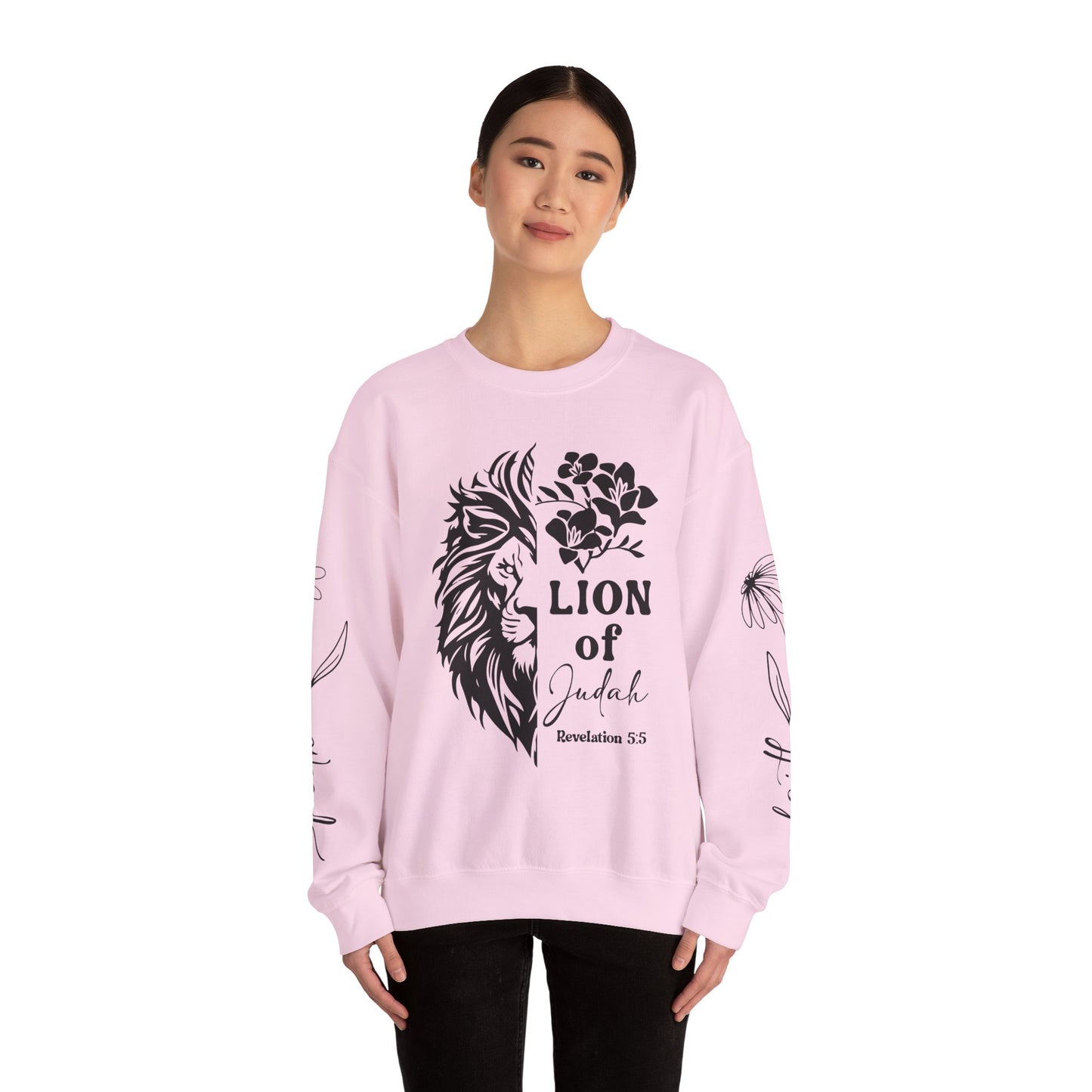 Lion of Judah Sweatshirt – Jesus Reigns Christian Crewneck