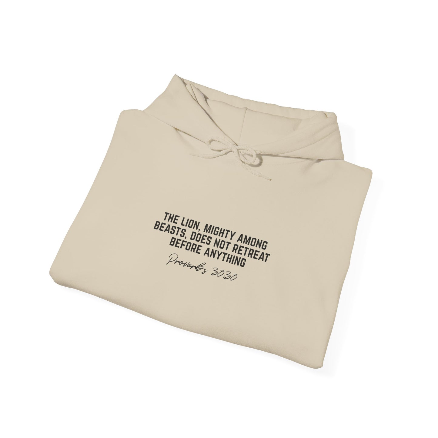 Lion of Judah Hoodie — 'The Lion, mighty among beasts' Christian Faith Pullover