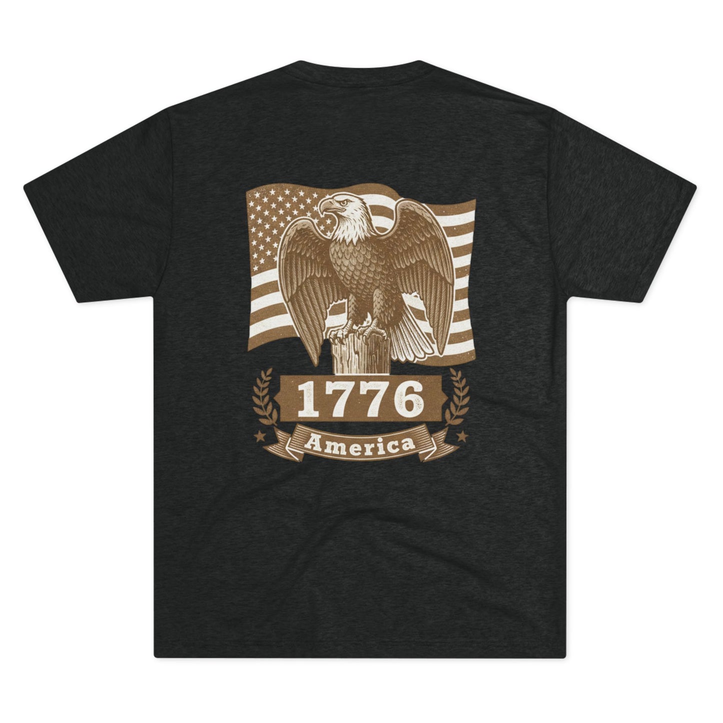 1776 Vintage Eagle American Flag T-Shirt