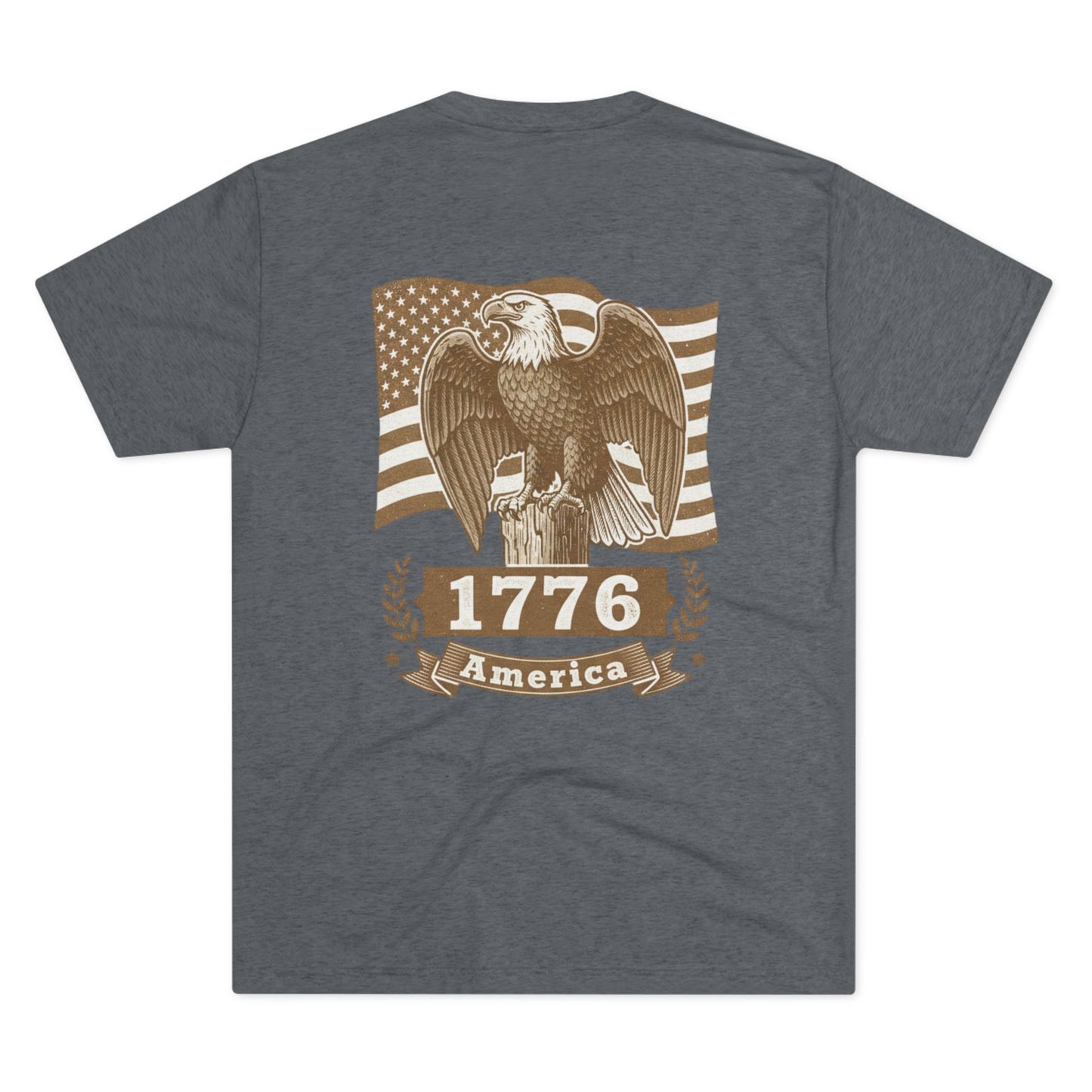 1776 Vintage Eagle American Flag T-Shirt