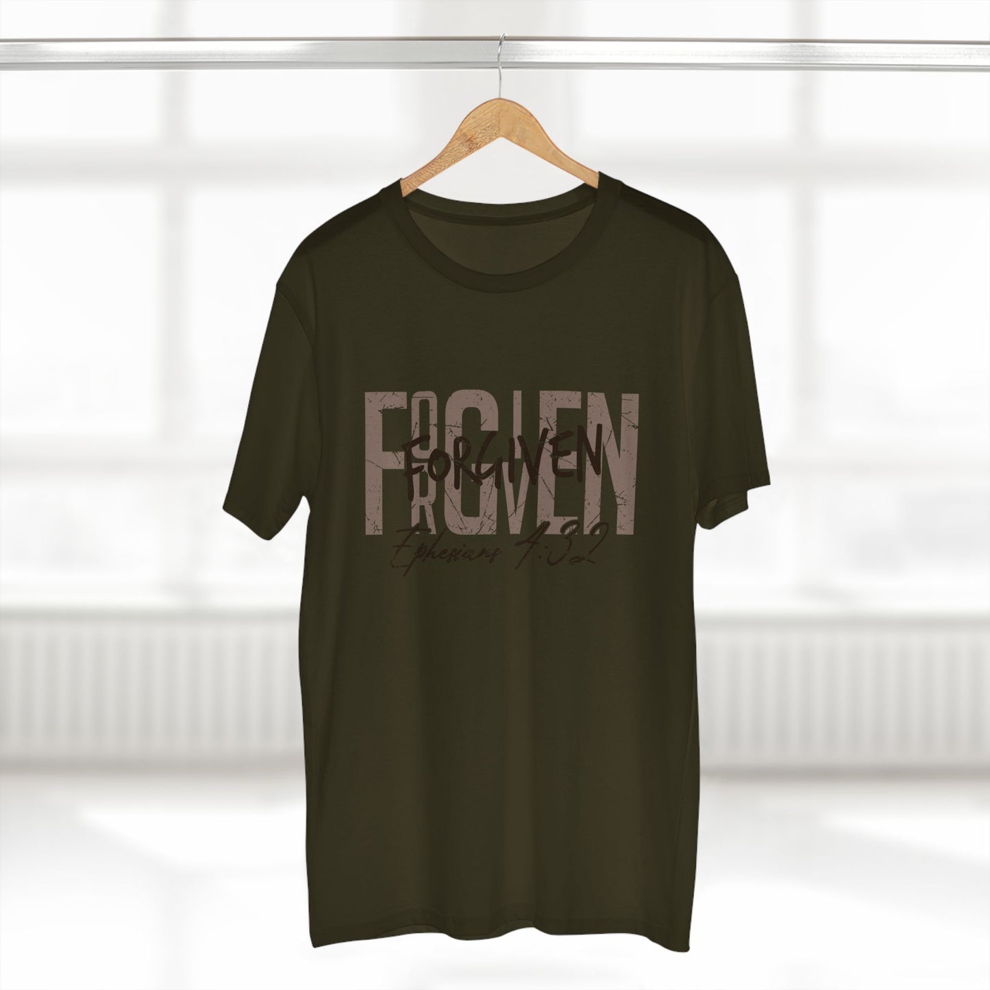 Forgotten to Forgiven Christian T‑Shirt — Ephesians 4:32 Faith Tee