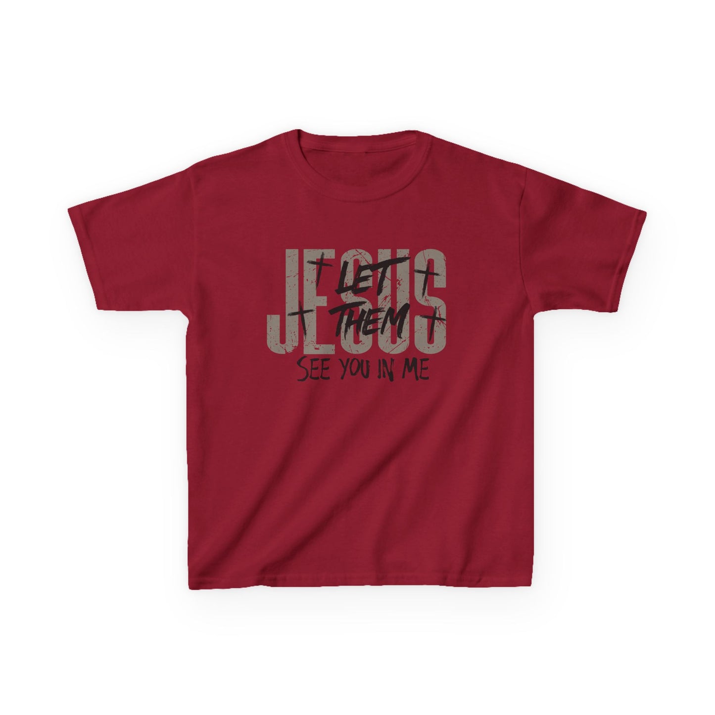 Kids Tee — Jesus Sees You In Me Christian Graphic Shirt