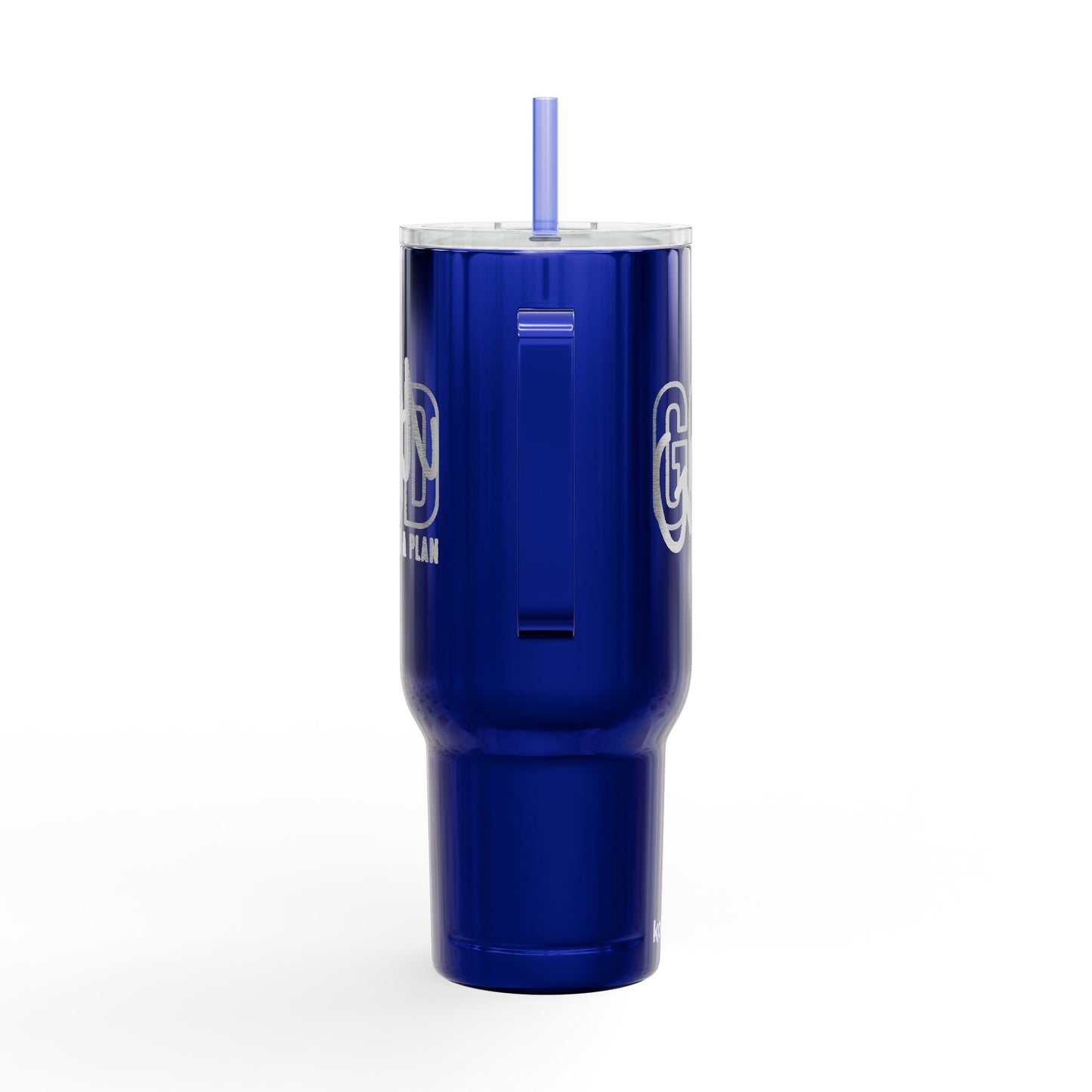 God Has a Plan Engraved 40oz Insulated Tumblers Travel Mug with Lid & Straw