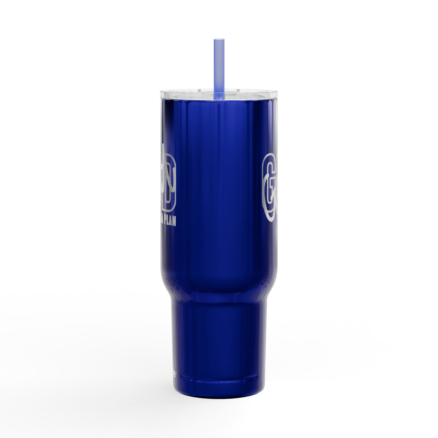 God Has a Plan Engraved 40oz Insulated Tumblers Travel Mug with Lid & Straw