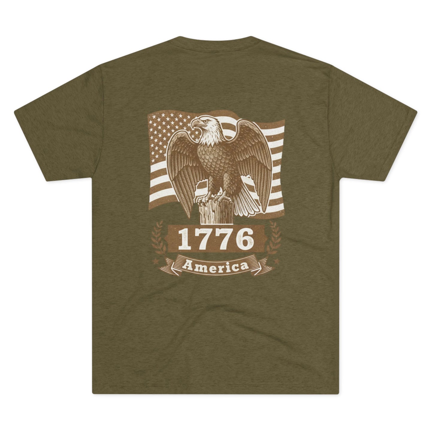 1776 Vintage Eagle American Flag T-Shirt