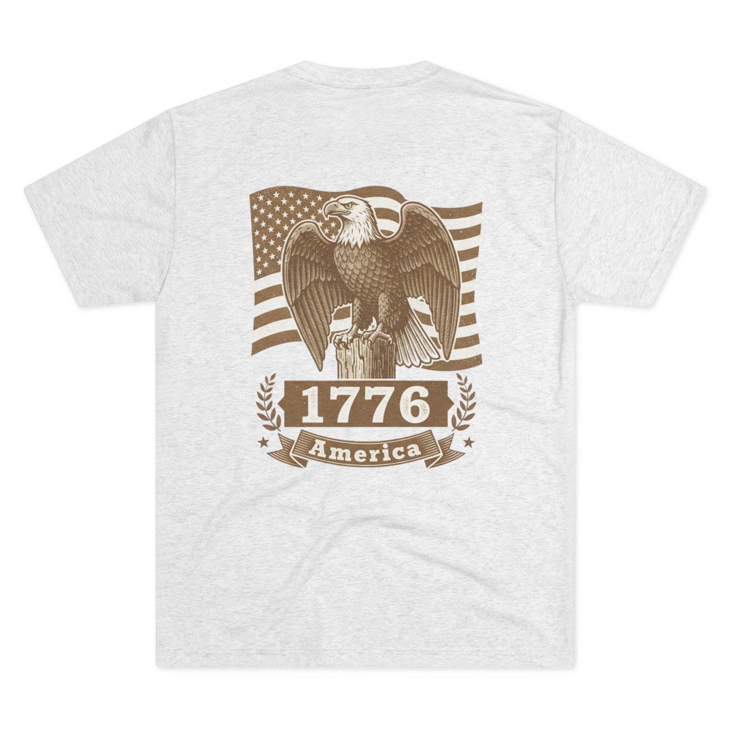 1776 Vintage Eagle American Flag T-Shirt