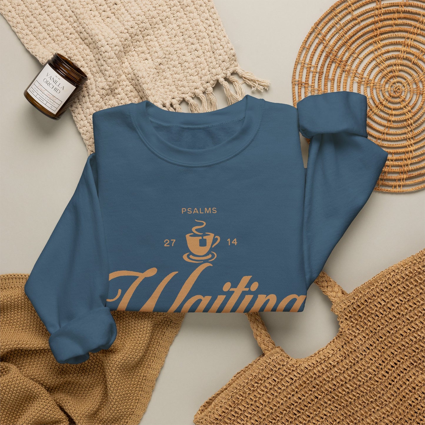 Waiting Patiently for the Lord Sweatshirt — Christian Faith Crewneck