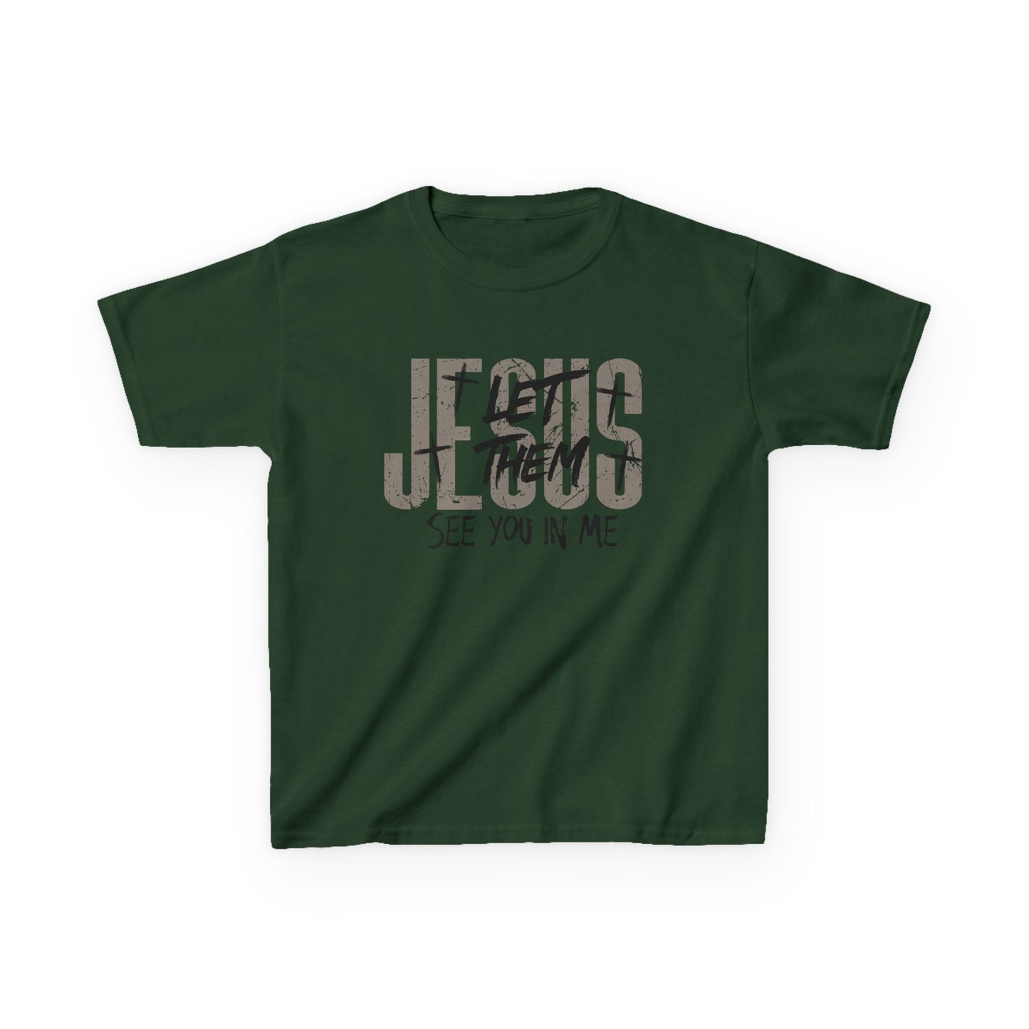 Kids Tee — Jesus Sees You In Me Christian Graphic Shirt