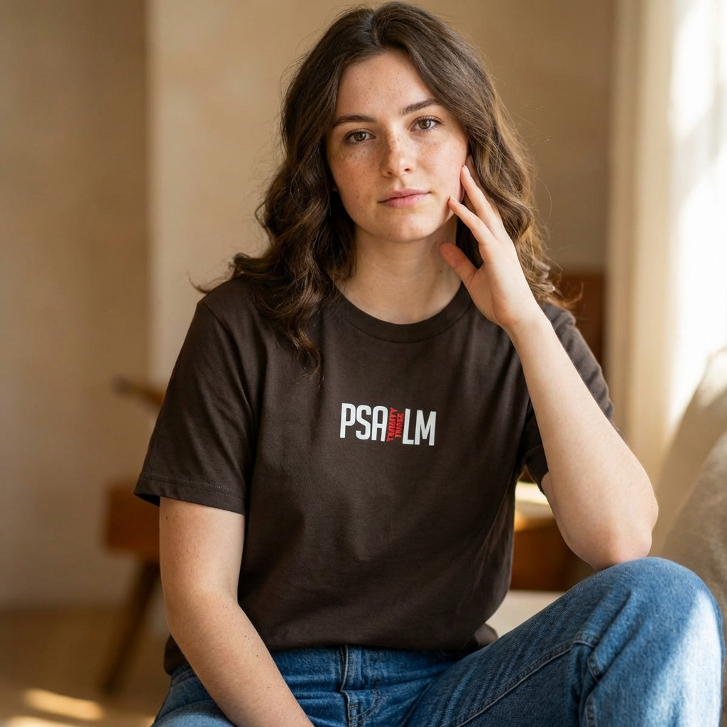 Psalm 23 'The Lord Is My Shepherd' T-Shirt — I Shall Not Want Christian Tee