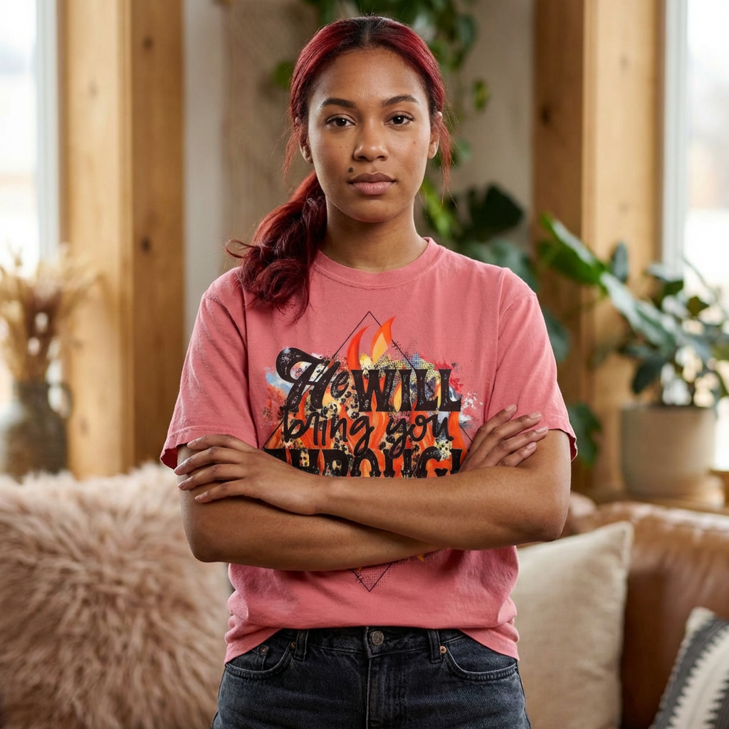 He Will Bring You Through the Fire Inspirational Tee