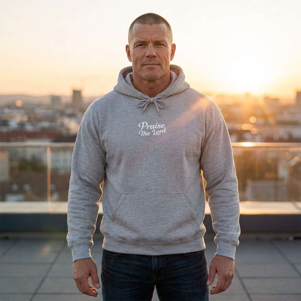 Praise the Lord Hoodie — Unisex Front & Back Christian Sweatshirt