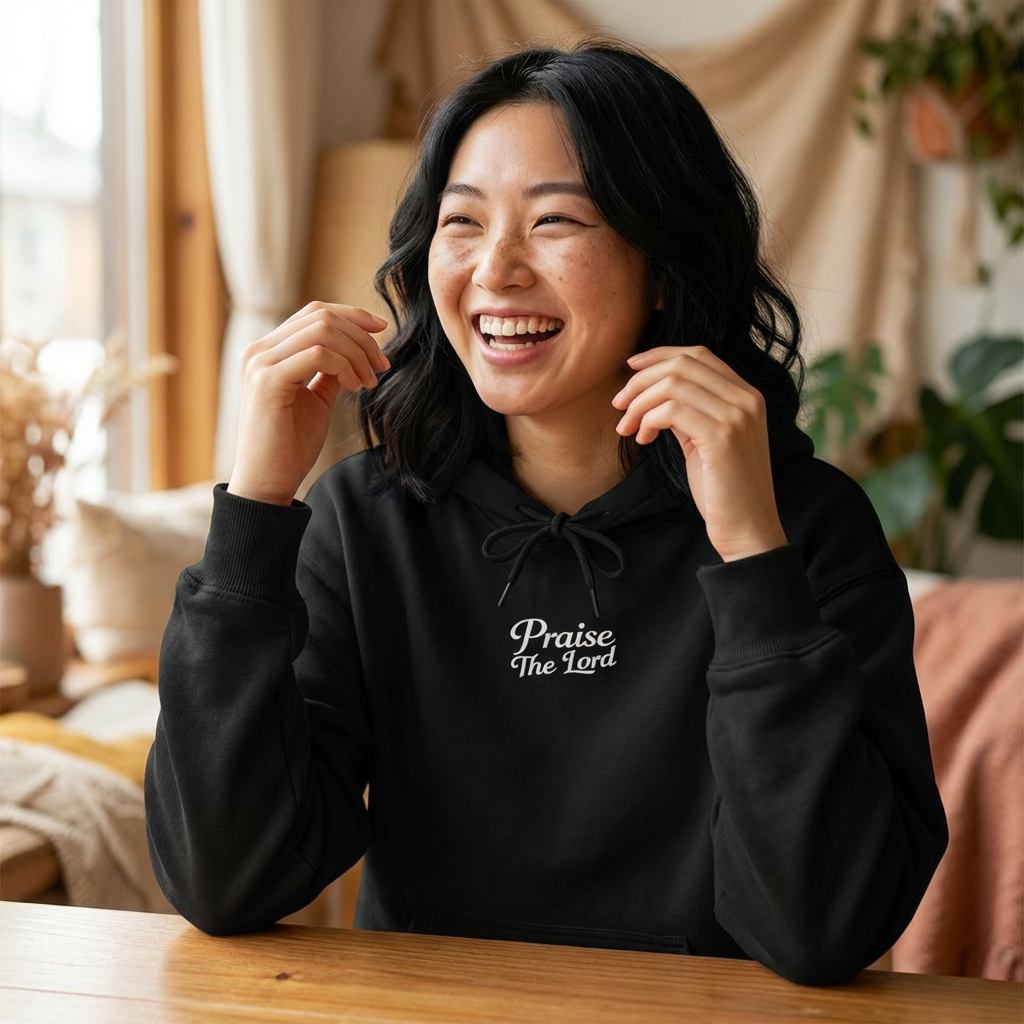 Praise the Lord Hoodie — Unisex Front & Back Christian Sweatshirt