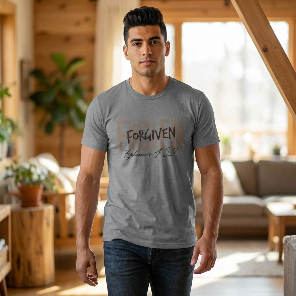 Forgotten to Forgiven Christian T‑Shirt — Ephesians 4:32 Faith Tee