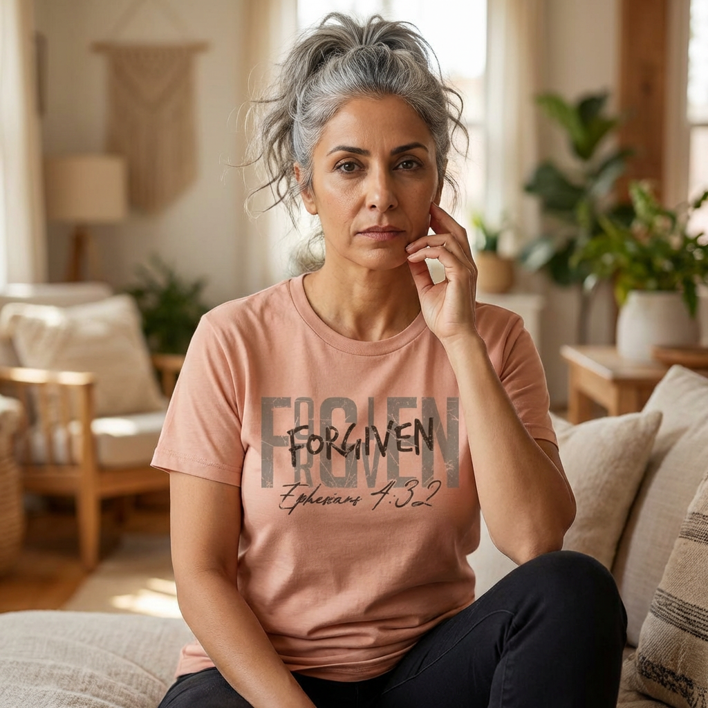 Forgotten to Forgiven Christian T‑Shirt — Ephesians 4:32 Faith Tee