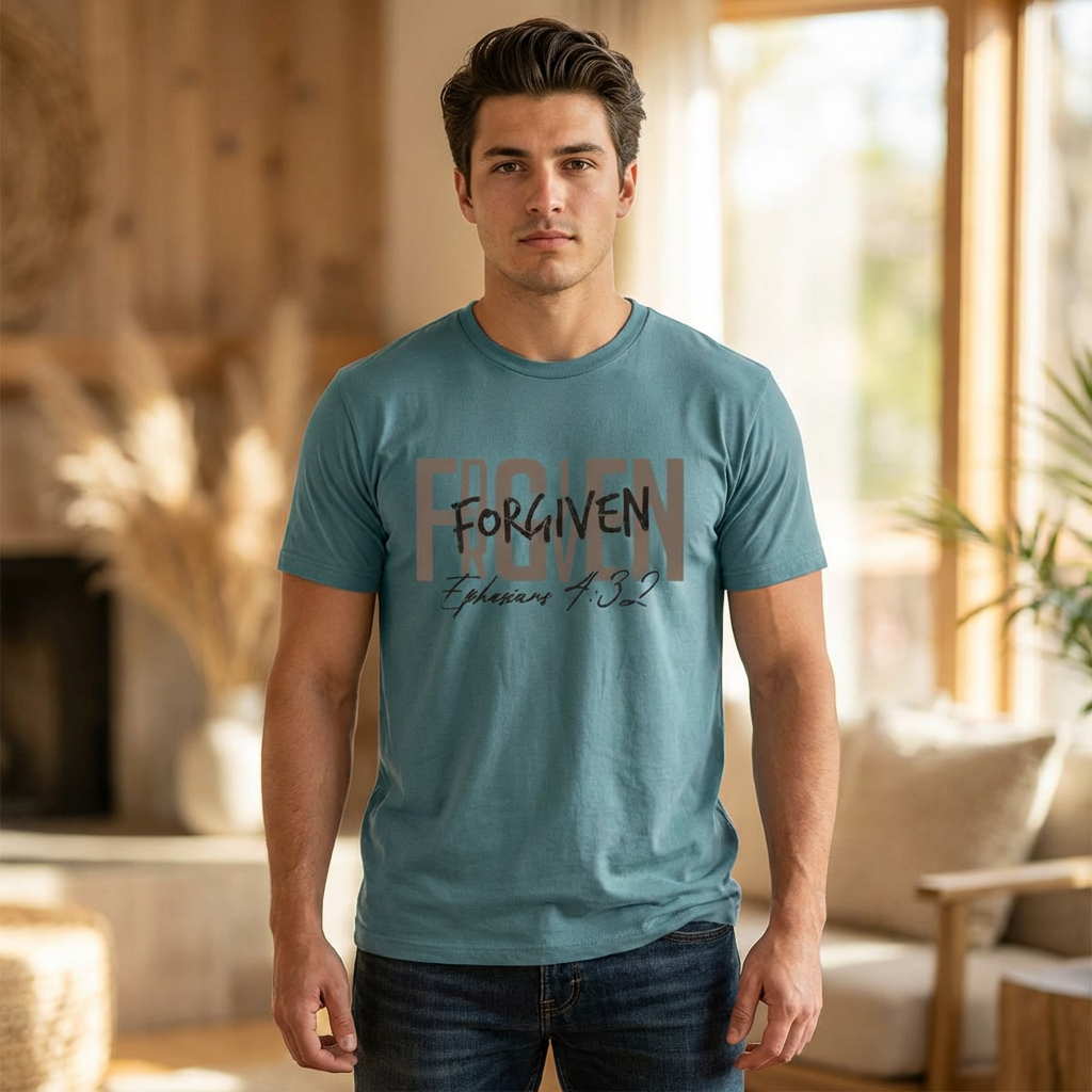 Forgotten to Forgiven Christian T‑Shirt — Ephesians 4:32 Faith Tee