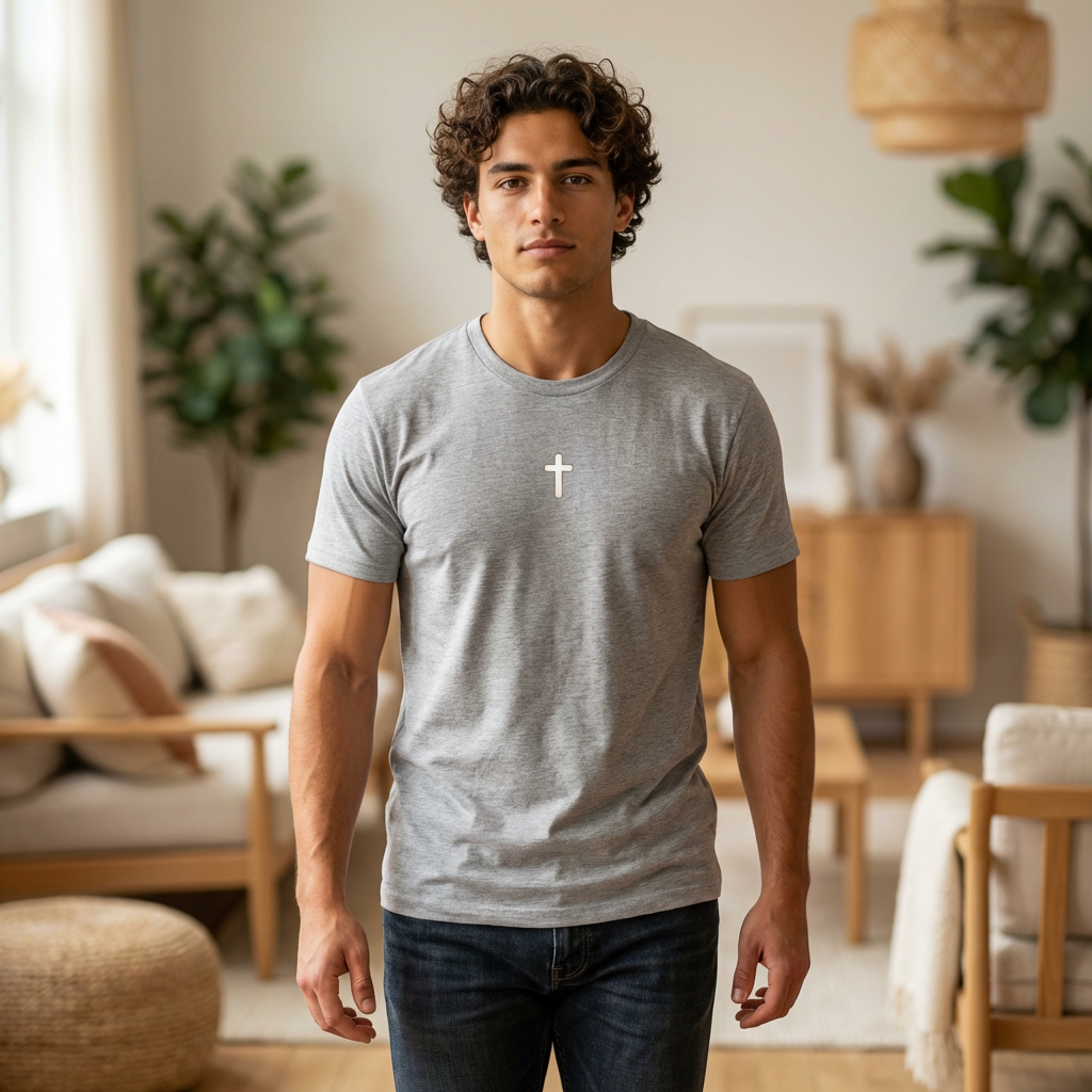 Trust God T-Shirt — Inspirational Christian Tee with Cross