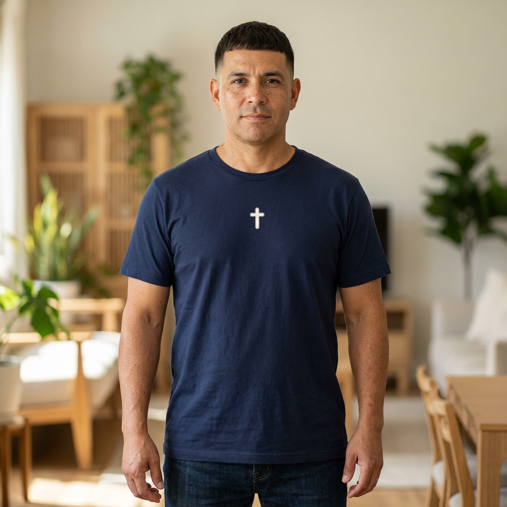 Trust God T-Shirt — Inspirational Christian Tee with Cross