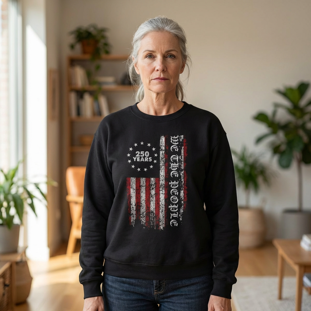 We the People 250 Years Crewneck Sweatshirt
