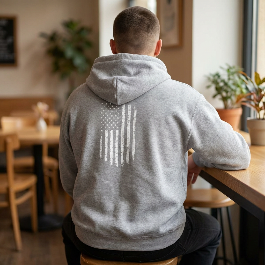 USA Faith Family Freedom Hoodie — Patriotic "U S A"  Pullover
