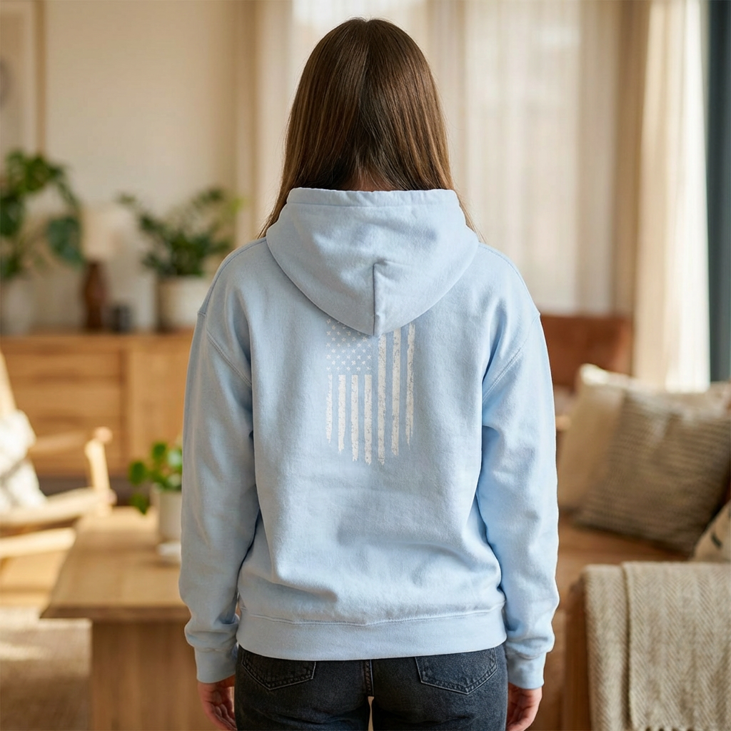 USA Faith Family Freedom Hoodie — Patriotic "U S A"  Pullover
