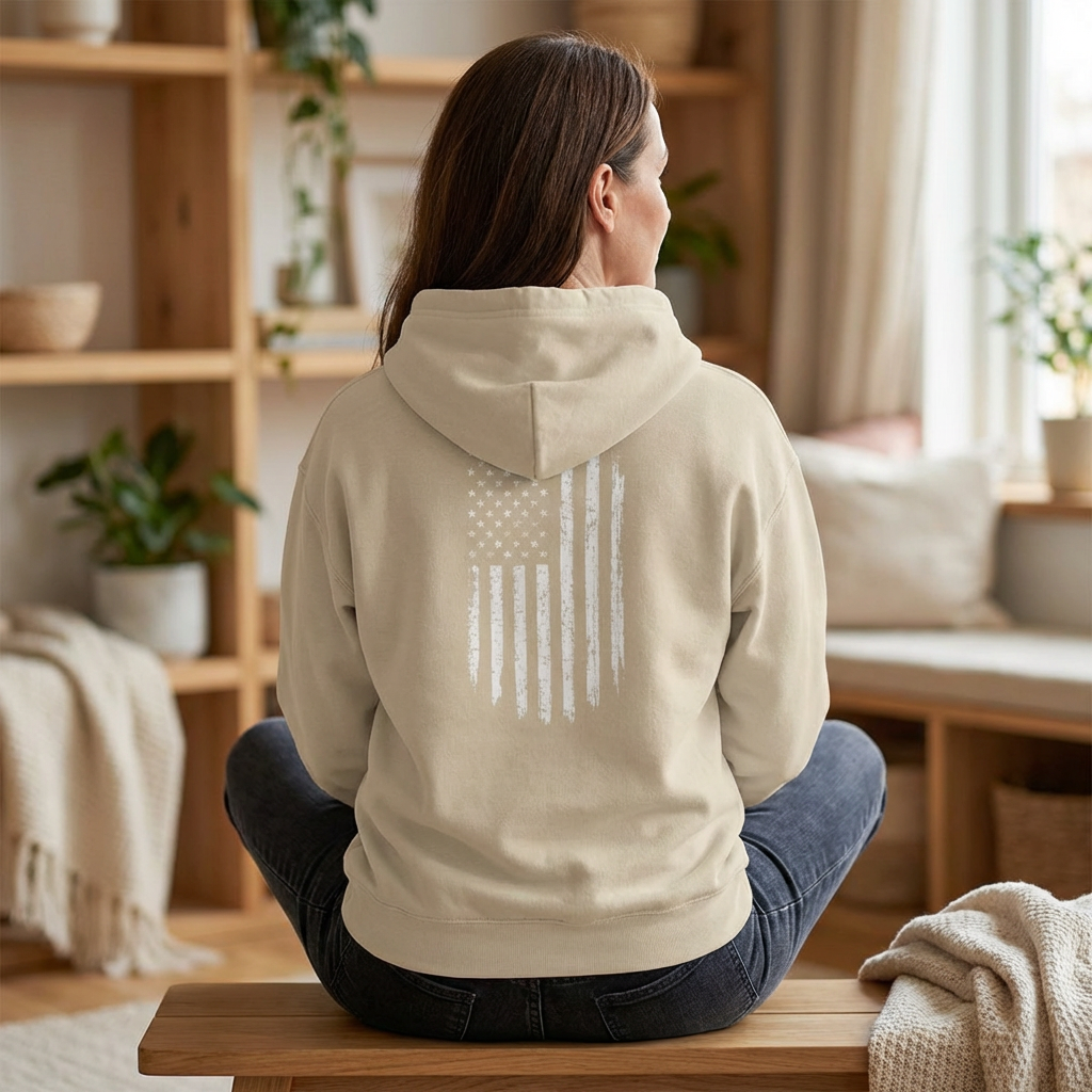 USA Faith Family Freedom Hoodie — Patriotic "U S A"  Pullover