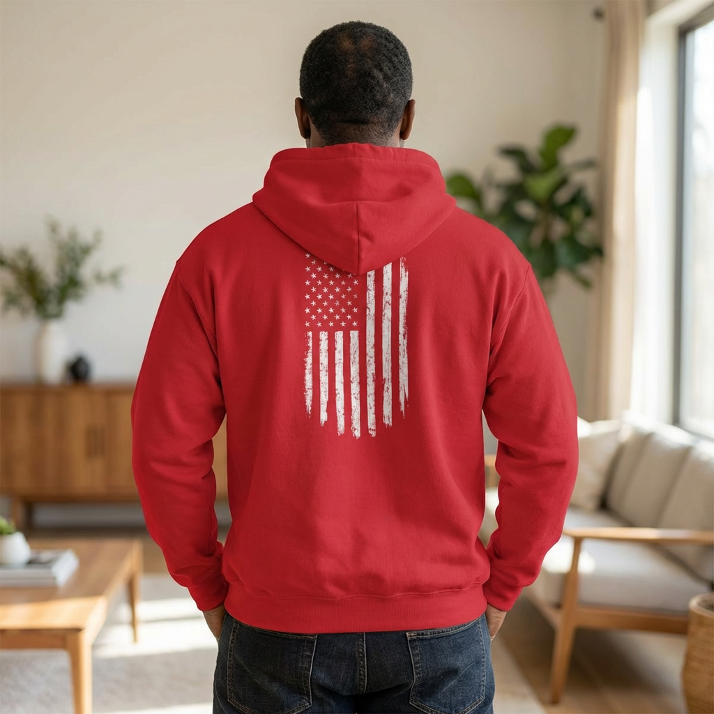 USA Faith Family Freedom Hoodie — Patriotic "U S A"  Pullover