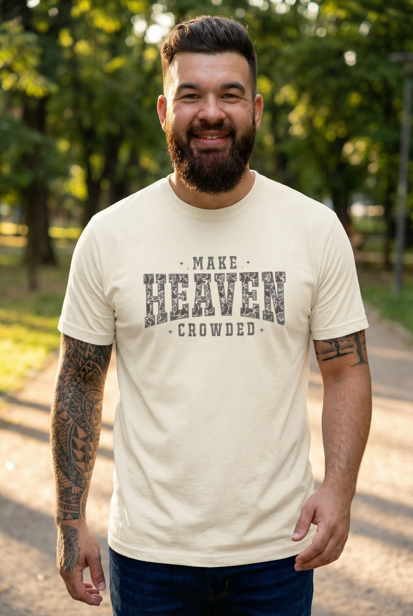 Make Heaven Crowded T-Shirt — Vintage Inspirational Christian Tee