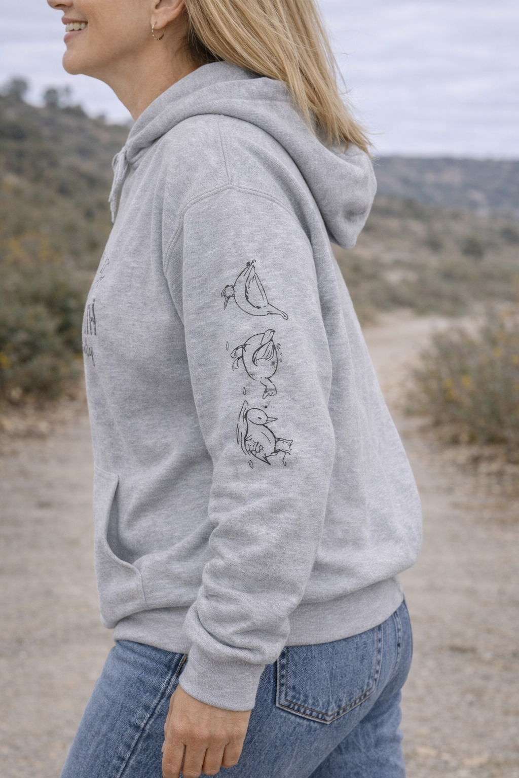 Faith Walking Hoodie — "Walking by Faith, Praying Constantly" Christian Pullover