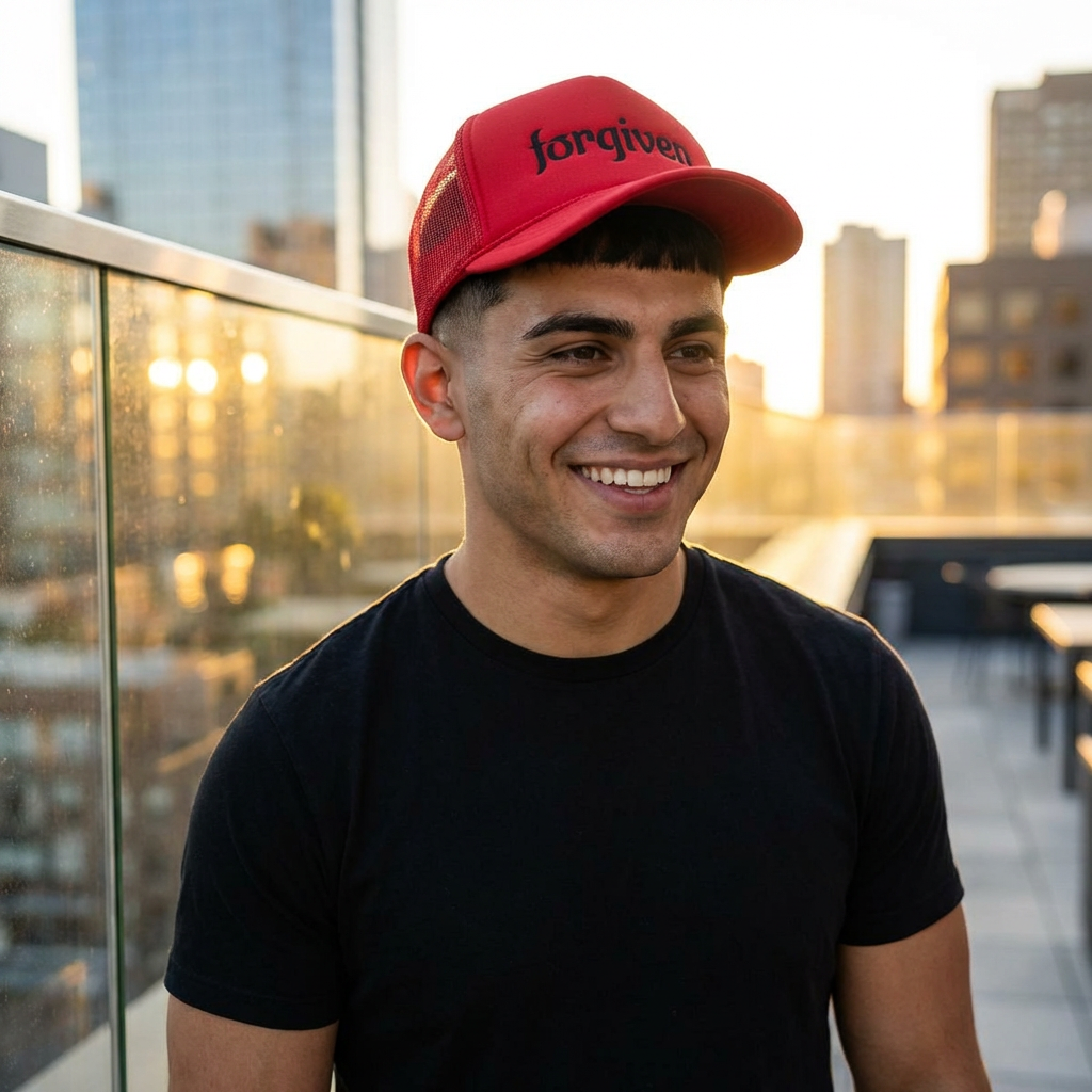 Forgiven Embroidered Trucker Hat