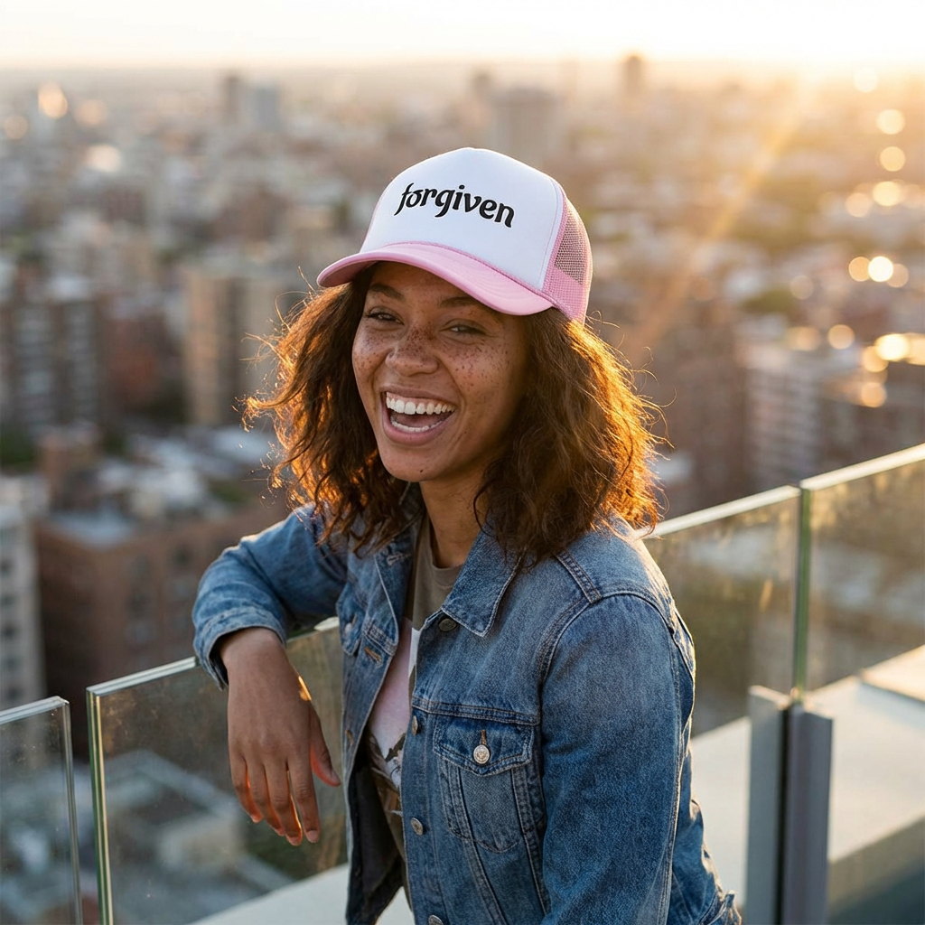 Forgiven Embroidered Trucker Hat