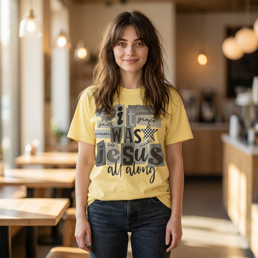 It Was Jesus All Along T-shirt | Christian Faith Graphic Tee
