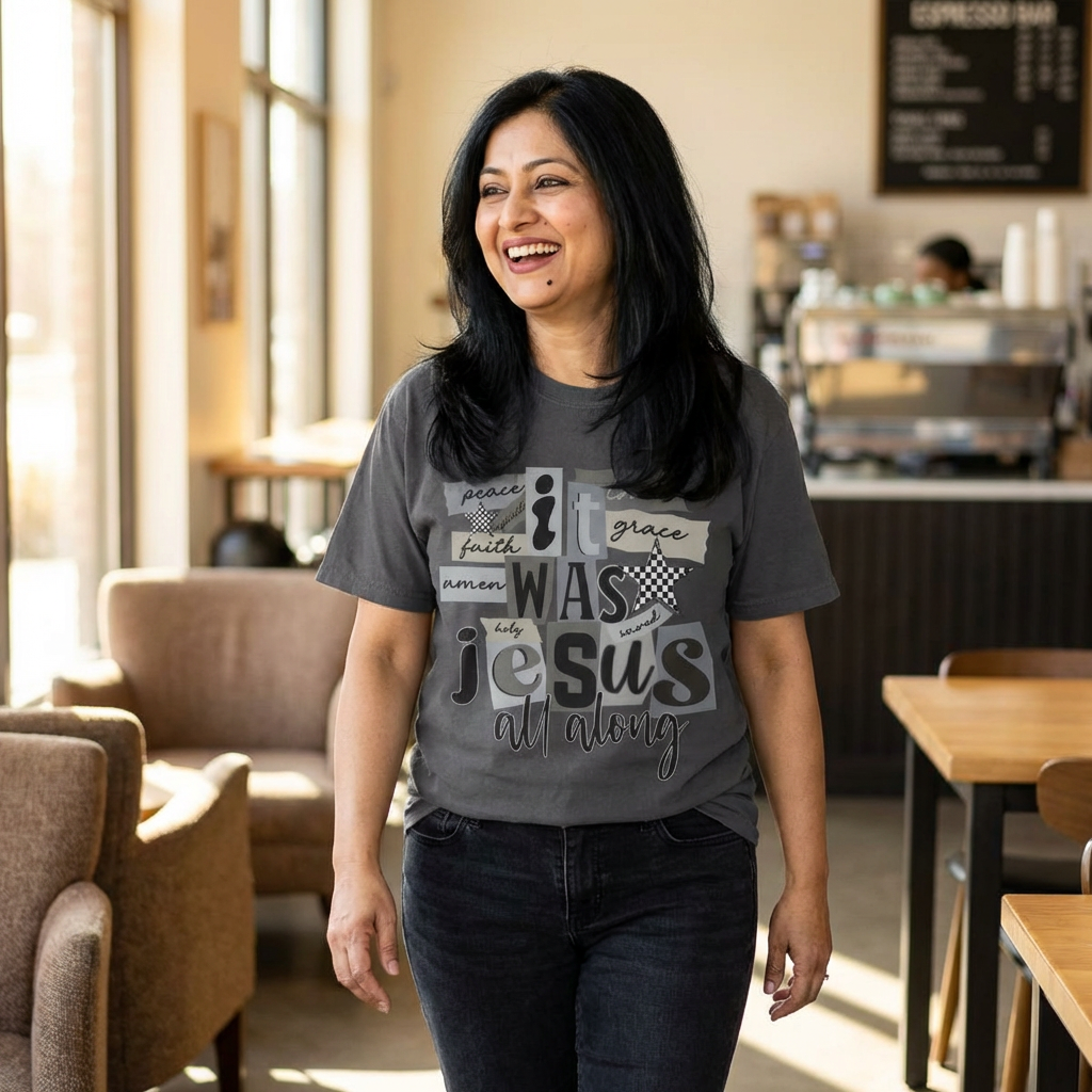 It Was Jesus All Along T-shirt | Christian Faith Graphic Tee