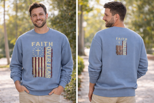 Faith Over Fear Crewneck Sweatshirt