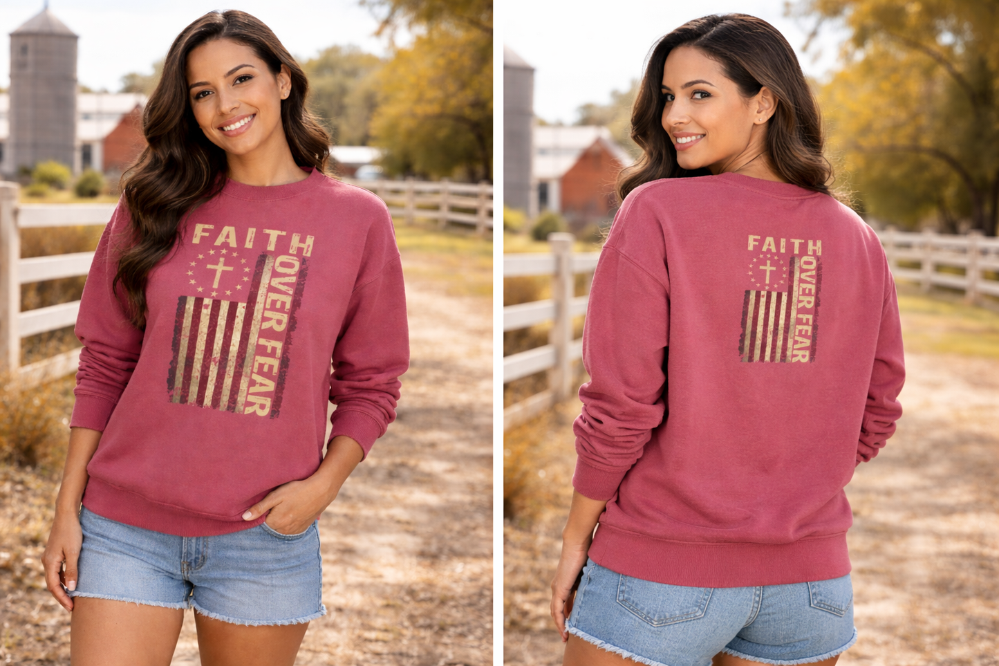 Faith Over Fear Crewneck Sweatshirt