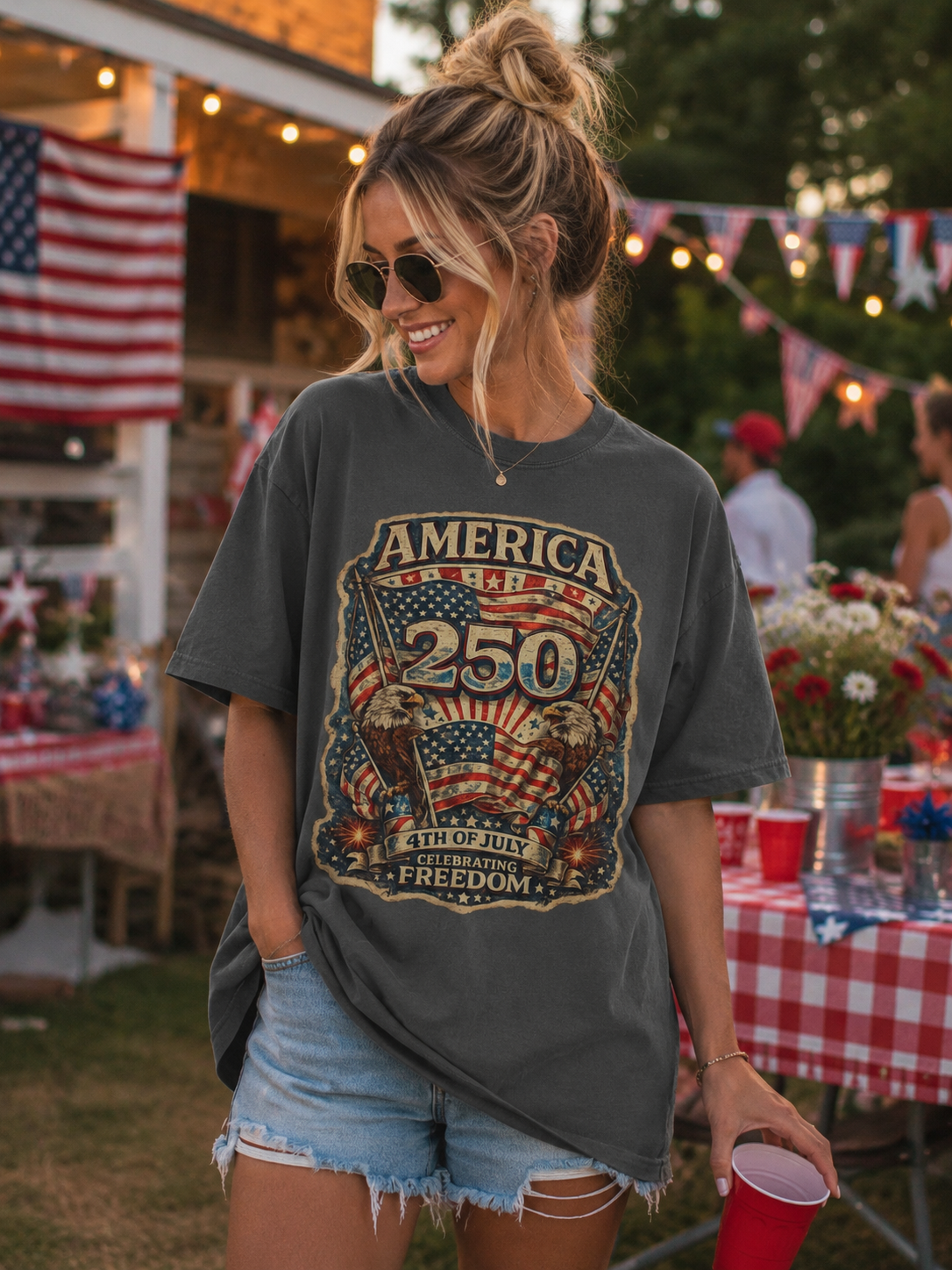 America 250 4th of July Freedom T-Shirt