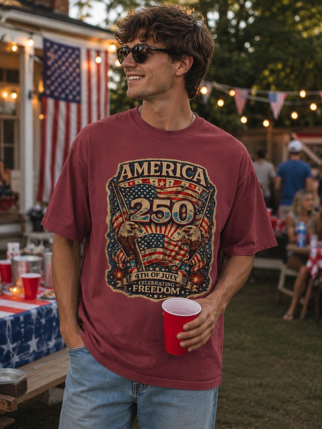 America 250 4th of July Freedom T-Shirt
