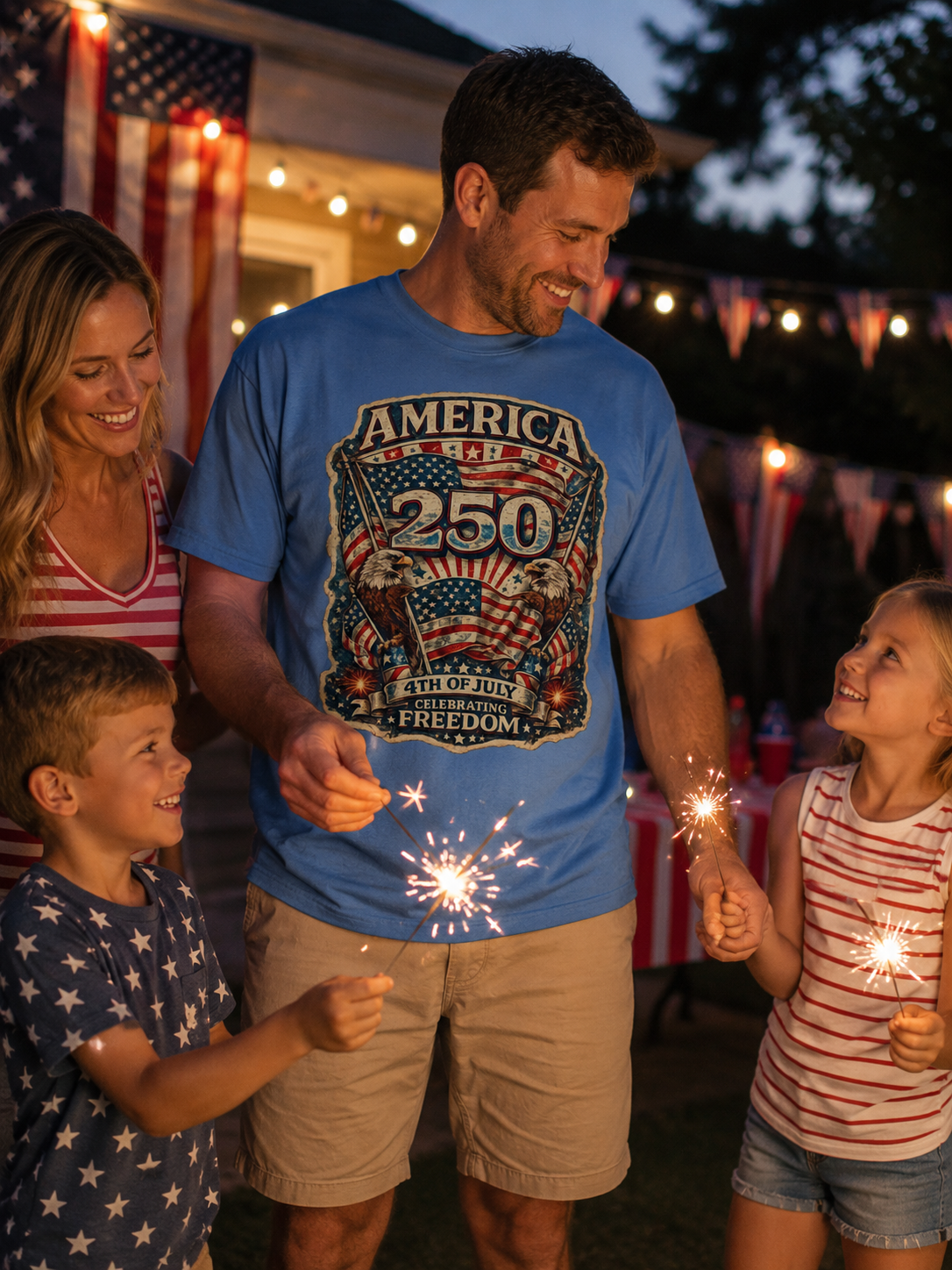 America 250 4th of July Freedom T-Shirt