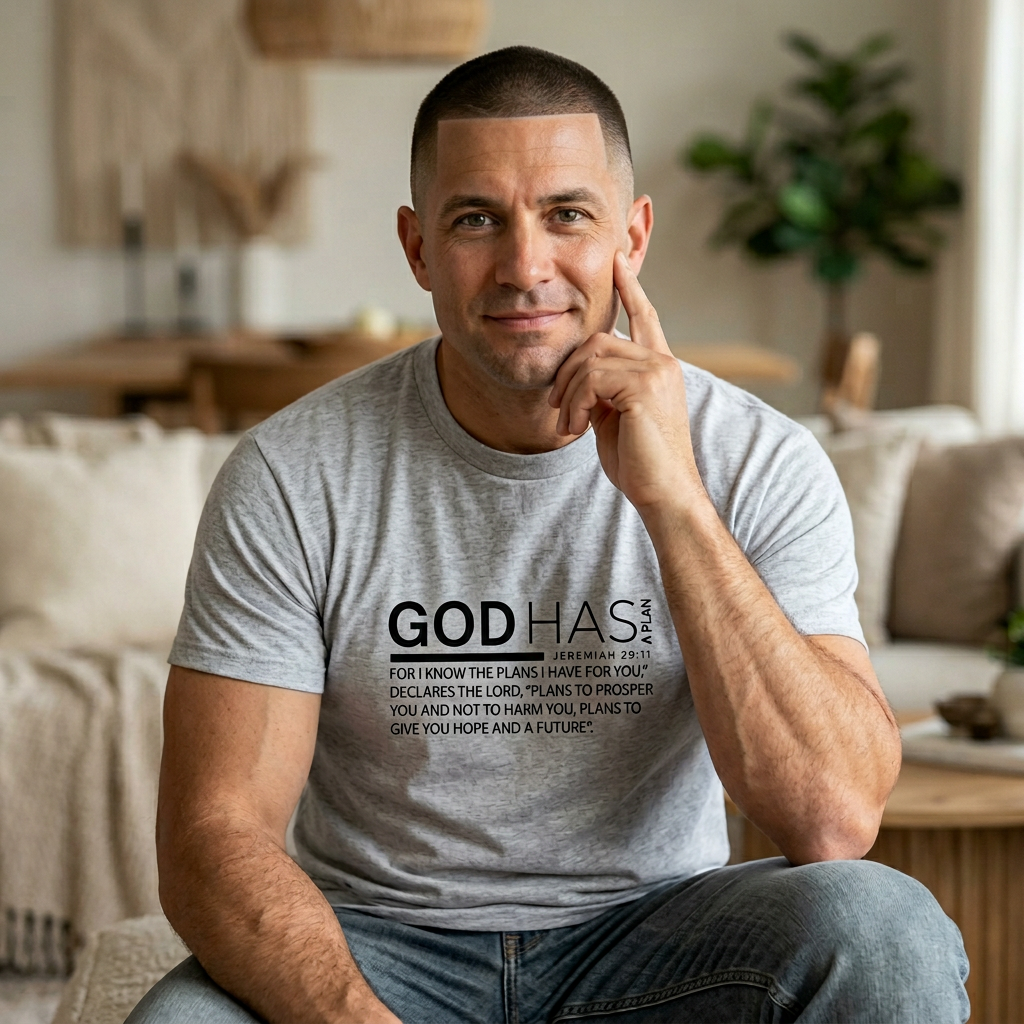 God Has Hope Christian T-Shirt — Inspirational Faith Tee with 'God Has' Message
